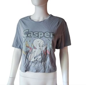 Casper Graphic Gray Crop Top